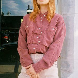 Isabel Marant Loaken Shirt in Rasberry